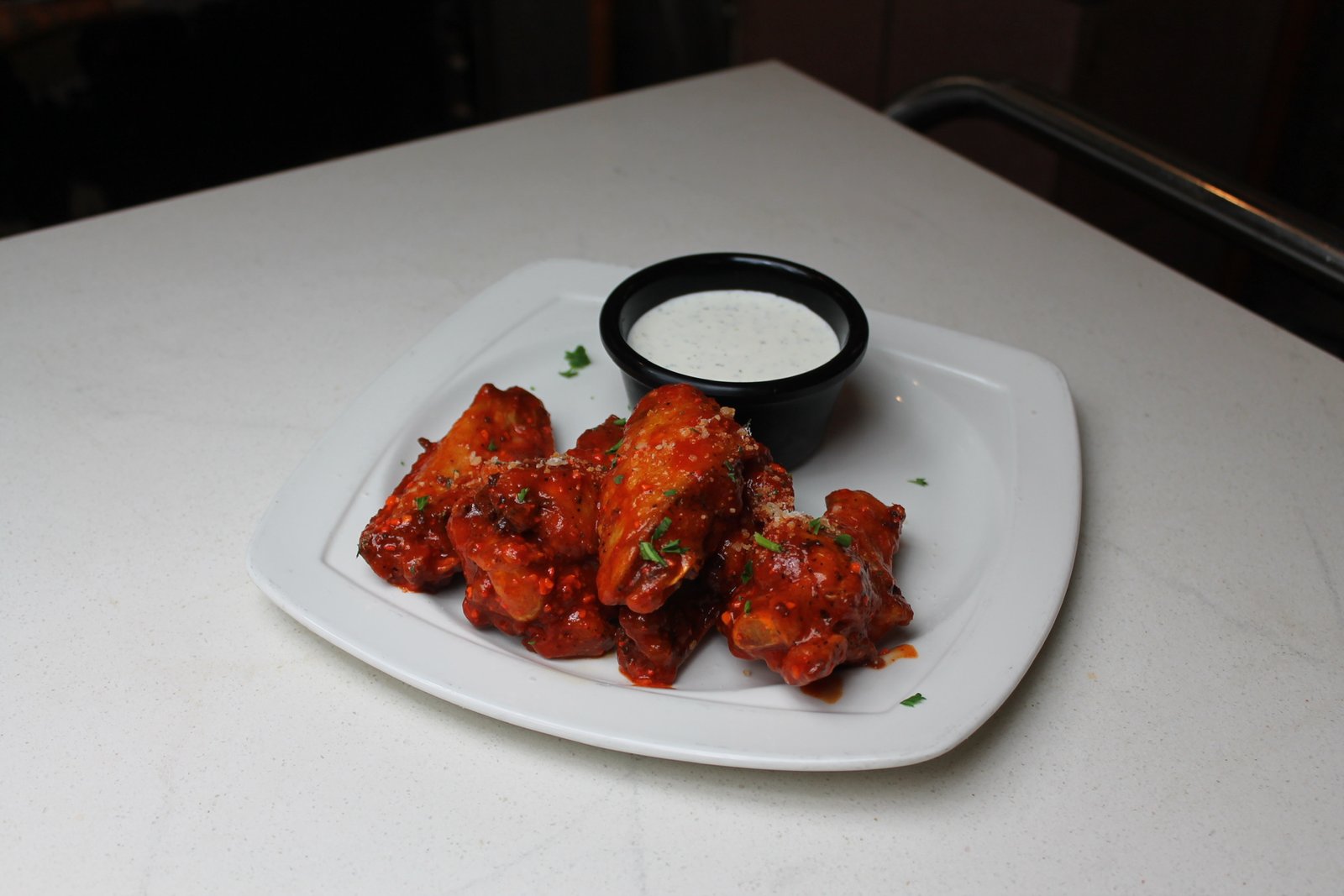 Saucy oven wings